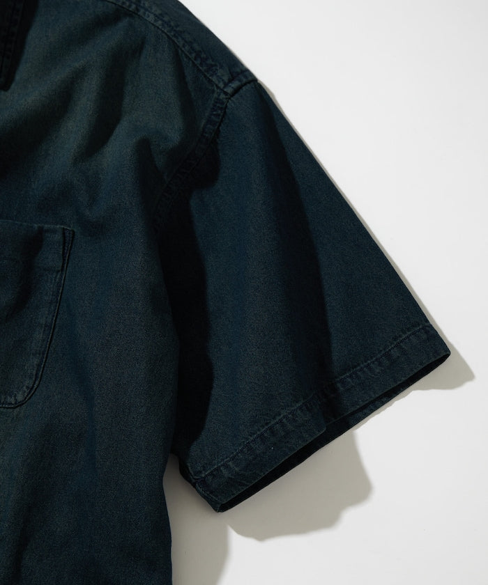 FREAK’S STORE / 寬版 丹寧 短襯衫