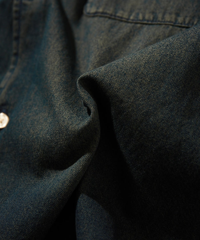 FREAK’S STORE / 寬版 丹寧 短襯衫