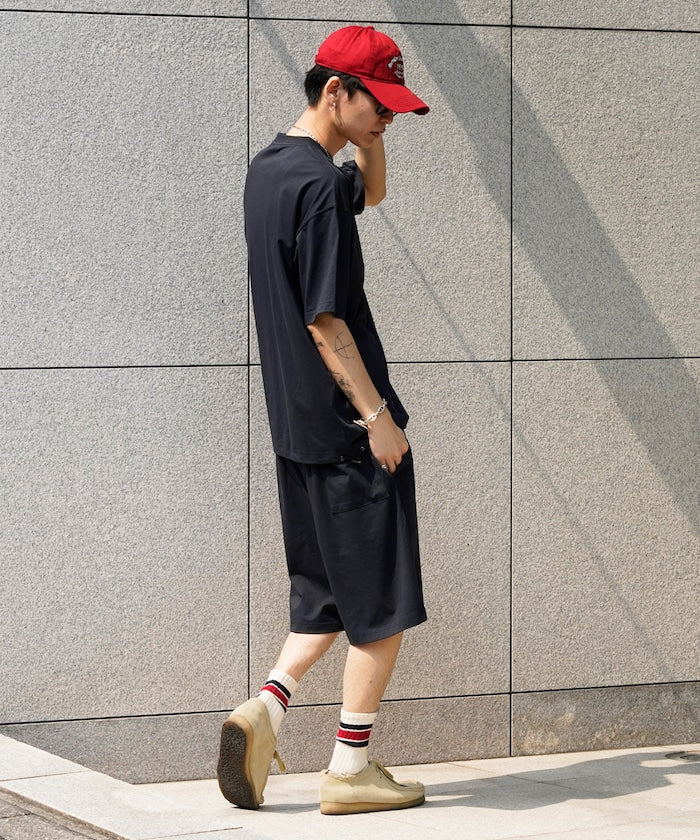 U.S. POLO ASSN. / 涼感刺繡短袖T恤+短褲 套裝組