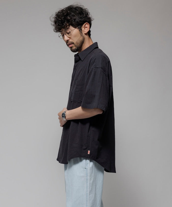 HINSON / 別注 皺感 短袖襯衫