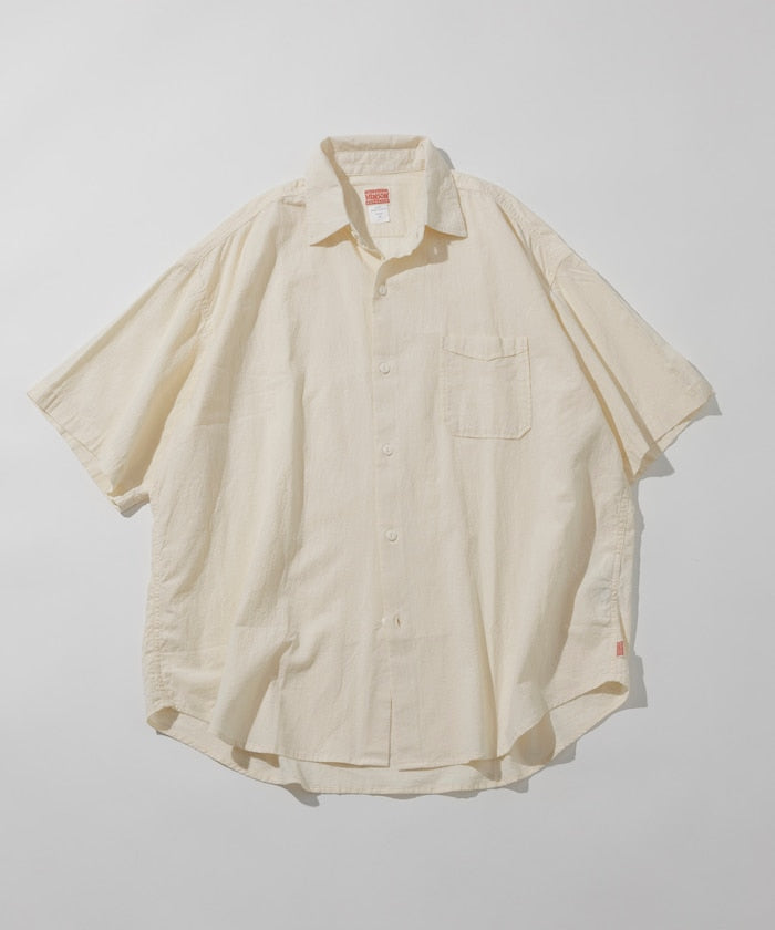 HINSON / 別注 皺感 短袖襯衫