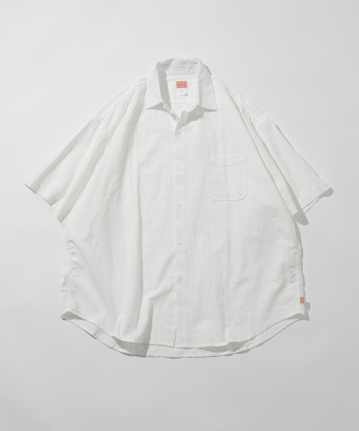 HINSON / 別注 皺感 短袖襯衫