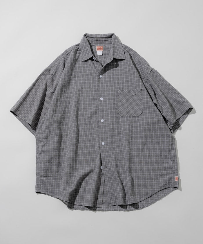 HINSON / 別注 皺感輕薄 短袖襯衫