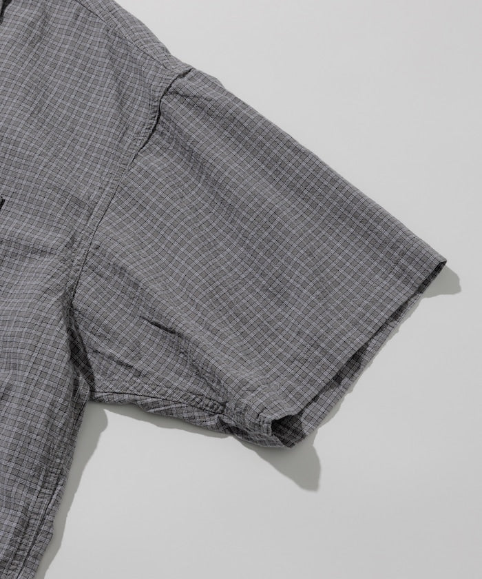 HINSON / 別注 皺感輕薄 短袖襯衫