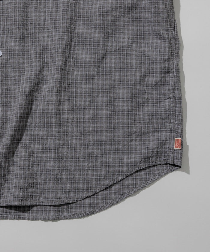 HINSON / 別注 皺感輕薄 短袖襯衫