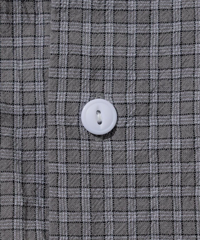 HINSON / 別注 皺感輕薄 短袖襯衫