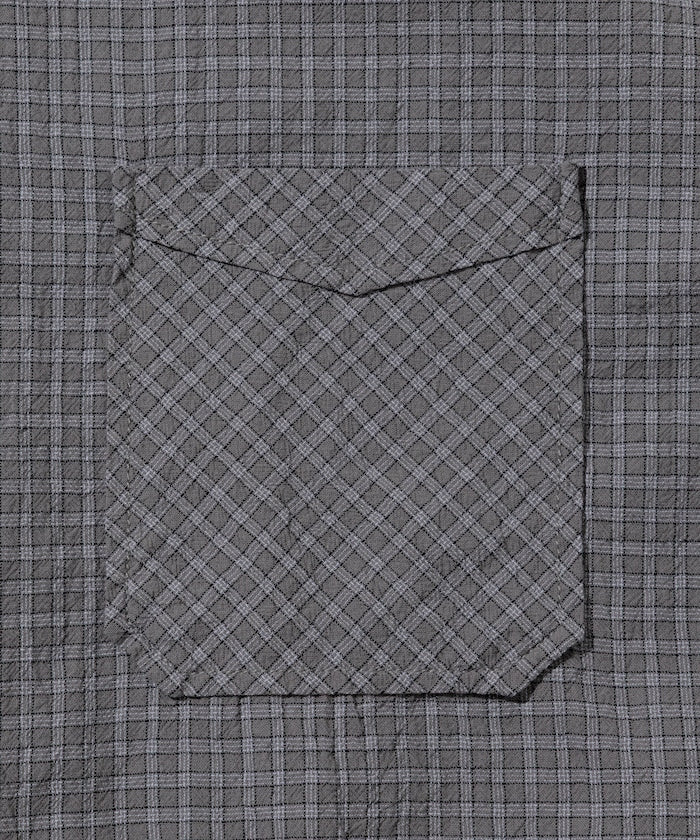 HINSON / 別注 皺感輕薄 短袖襯衫