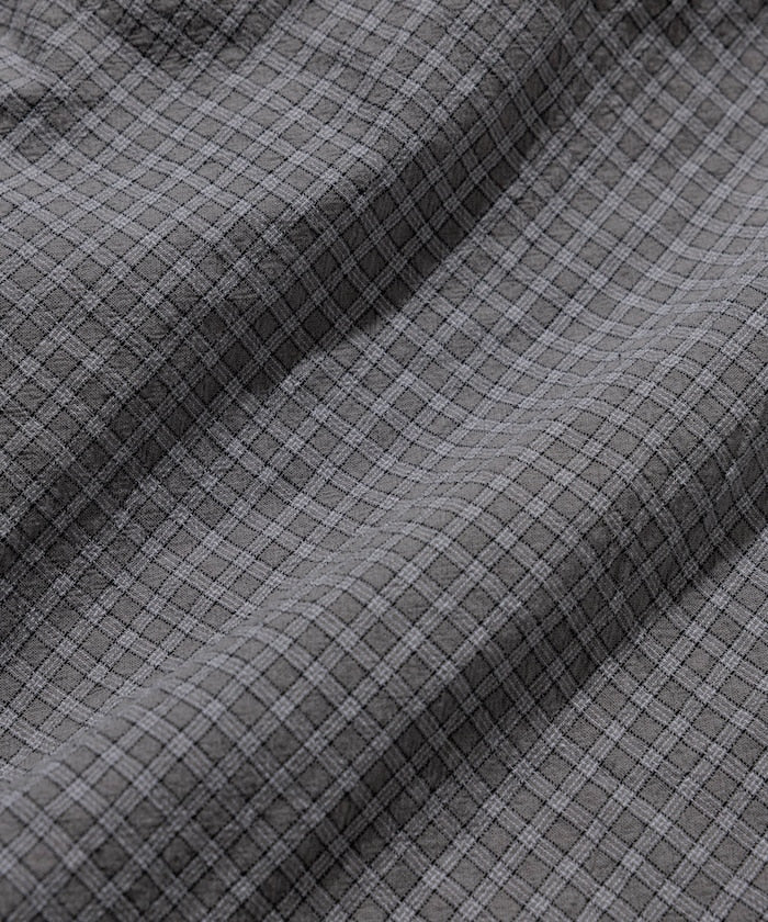 HINSON / 別注 皺感輕薄 短袖襯衫