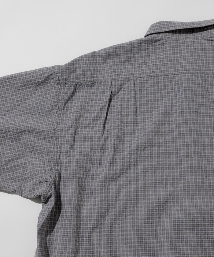 HINSON / 別注 皺感輕薄 短袖襯衫