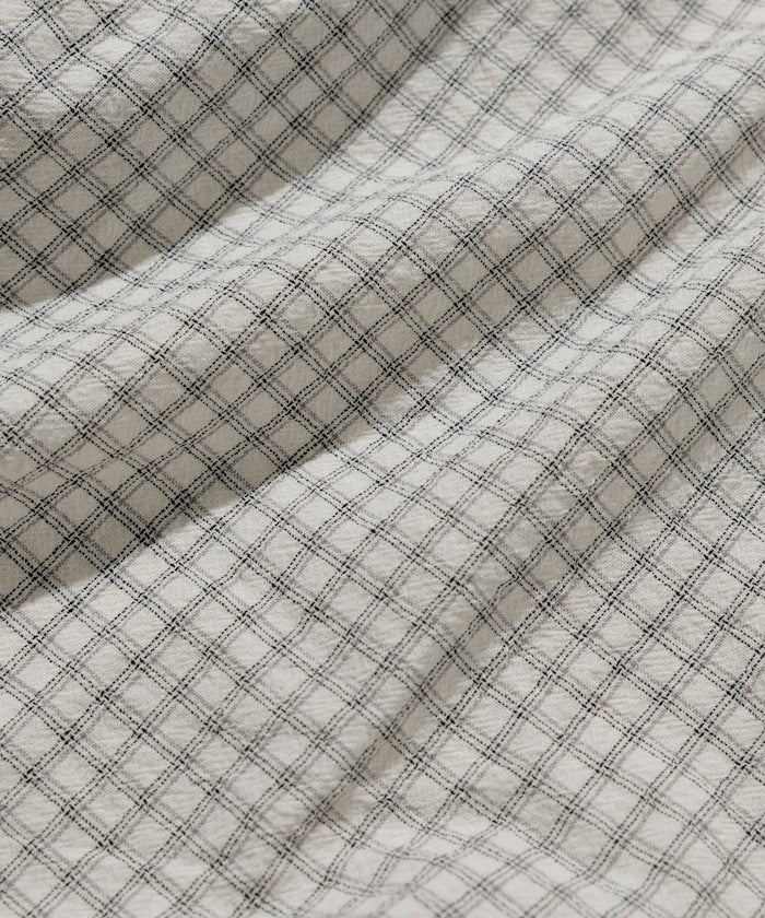 HINSON / 別注 皺感輕薄 短袖襯衫