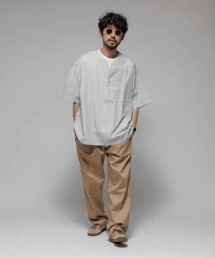 HINSON / 別注 全開襟 短袖襯衫