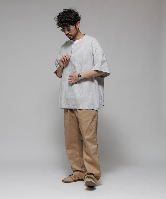 HINSON / 別注 全開襟 短袖襯衫