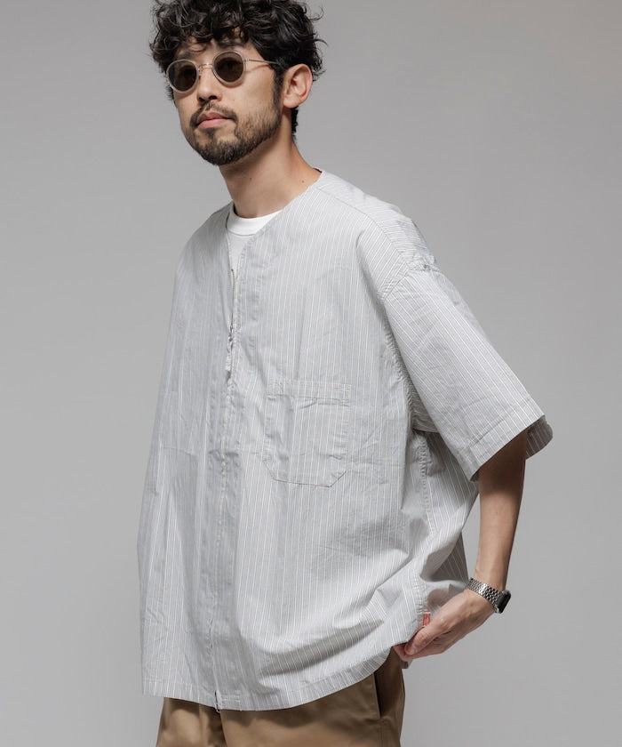 HINSON / 別注 全開襟 短袖襯衫