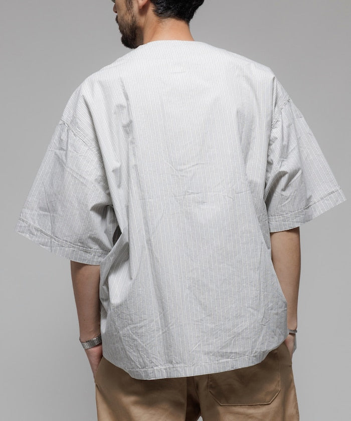 HINSON / 別注 全開襟 短袖襯衫