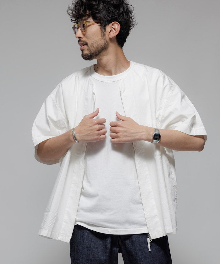 HINSON / 別注 全開襟 短袖襯衫