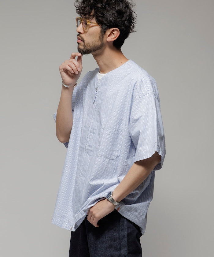 HINSON / 別注 全開襟 短袖襯衫