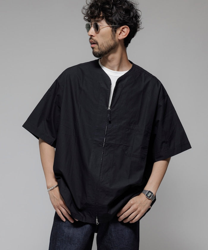 HINSON / 別注 全開襟 短袖襯衫