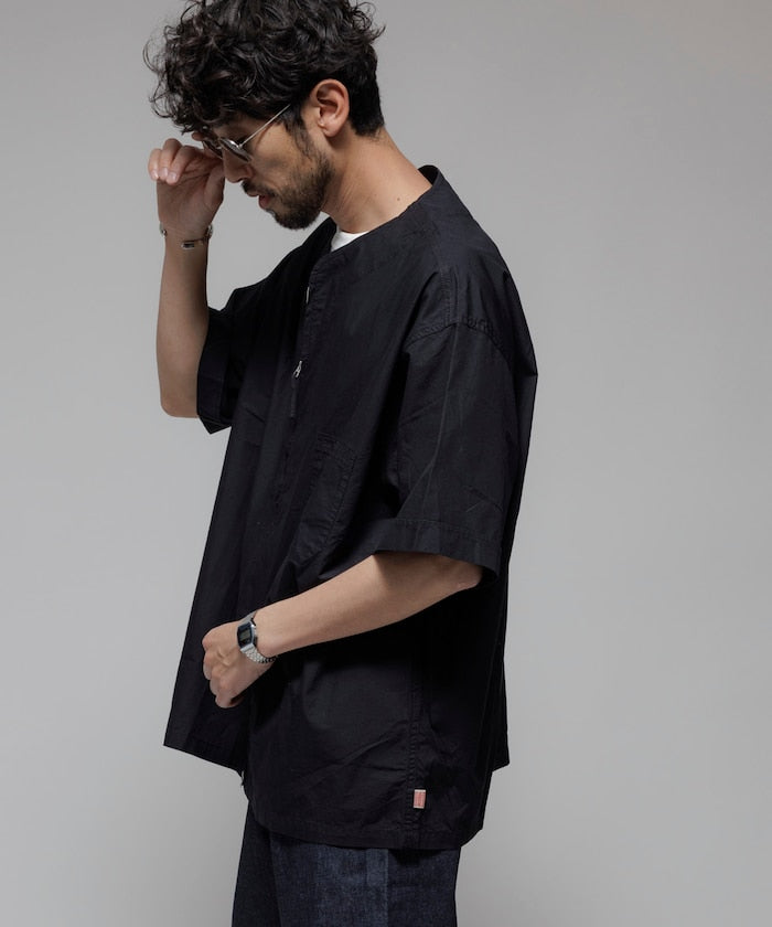 HINSON / 別注 全開襟 短袖襯衫