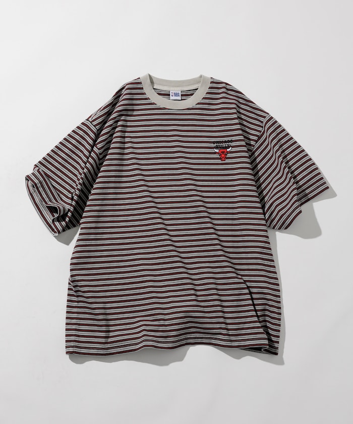 NBA 別注 / 多色條紋 短袖T恤 現貨