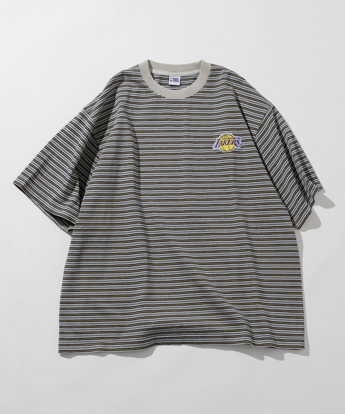 NBA 別注 / 多色條紋 短袖T恤 現貨