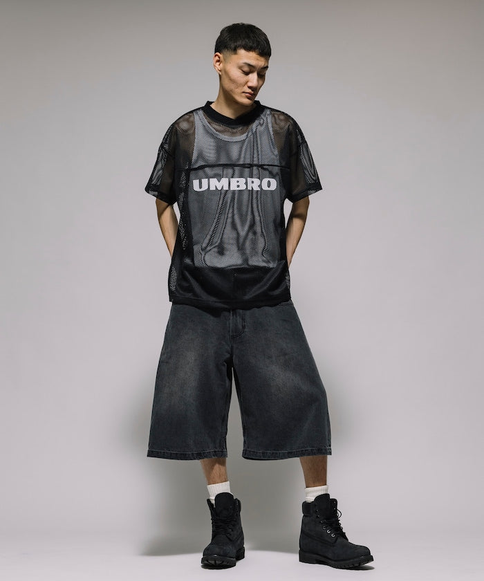 FREAK’S STORE / 寬版弧形 水洗 九分 牛仔短褲