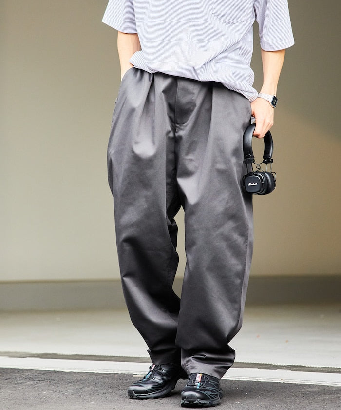 FREAK’S STORE / 寬版 錐形 鬆緊長褲