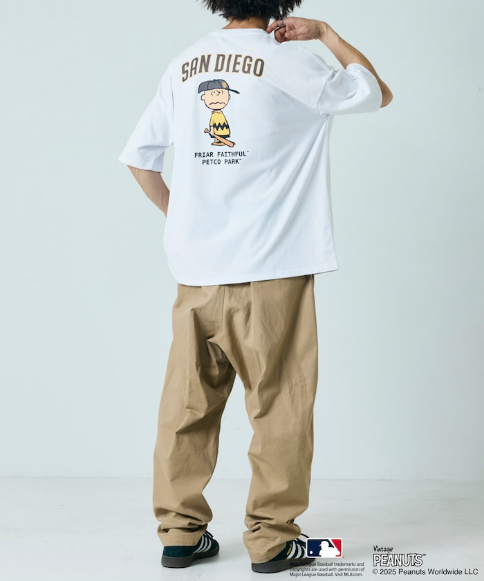 PEANUTS × MLB 聯名 短袖T恤 / PADRES