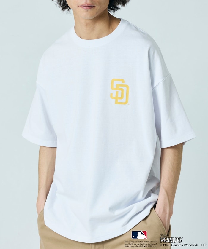 PEANUTS × MLB 聯名 短袖T恤 / PADRES