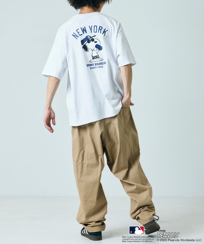 PEANUTS × MLB 聯名限定 短袖T恤 / YANKEES