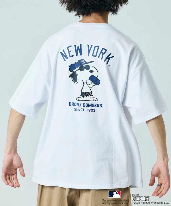 PEANUTS × MLB 聯名限定 短袖T恤 / YANKEES