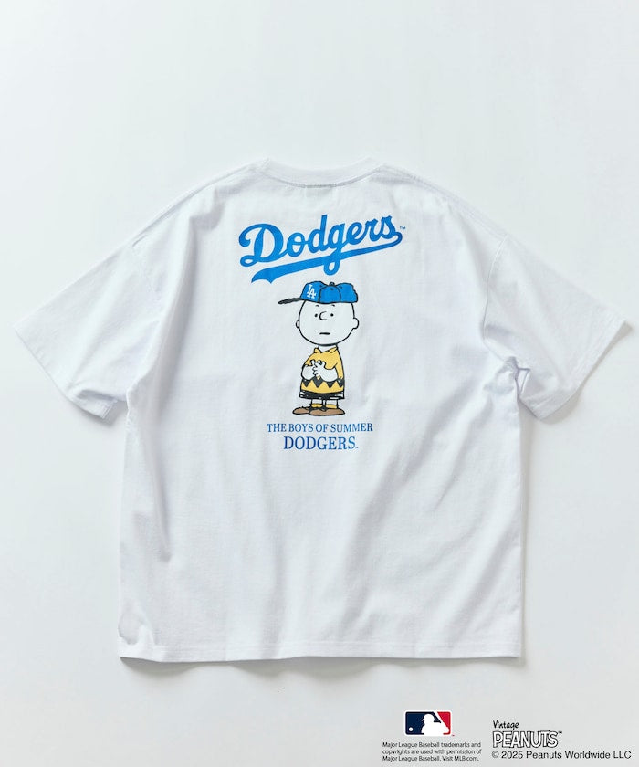 PEANUTS × MLB 聯名款 短袖T恤 / DODGERS