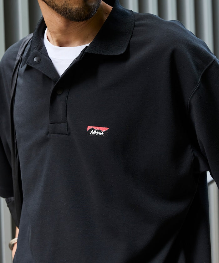 NANGA / 別注 neo-PRO 涼感抗UV吸濕速乾拉繩機能 POLO(日本製)
