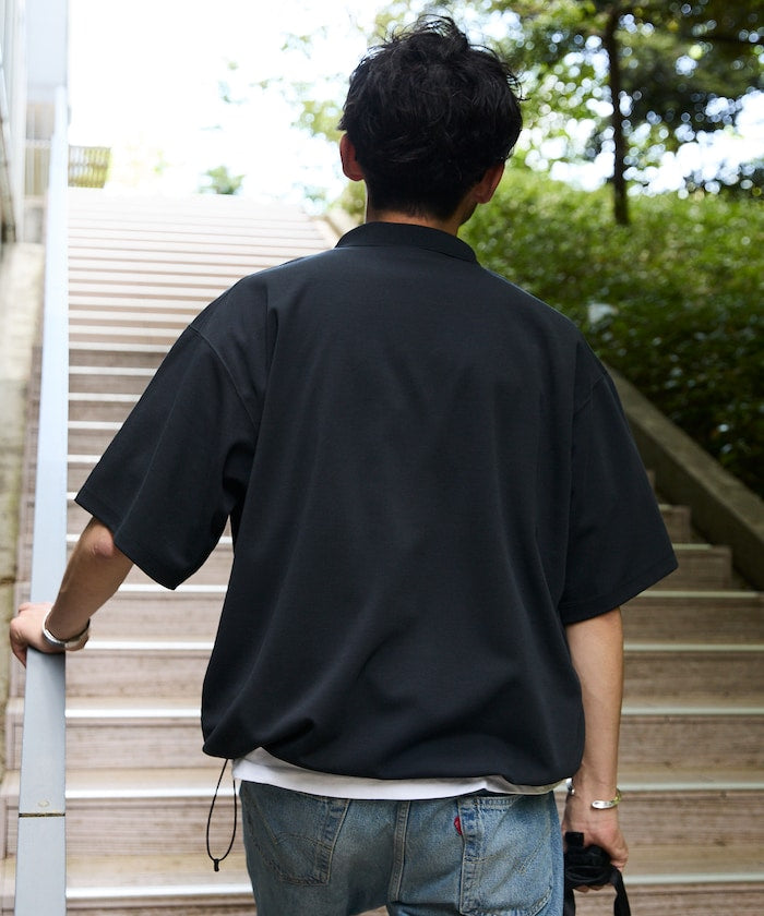 NANGA / 別注 neo-PRO 涼感抗UV吸濕速乾拉繩機能 POLO(日本製)