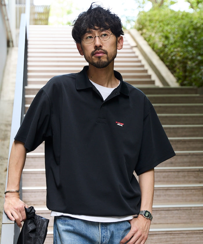 NANGA / 別注 neo-PRO 涼感抗UV吸濕速乾拉繩機能 POLO(日本製)