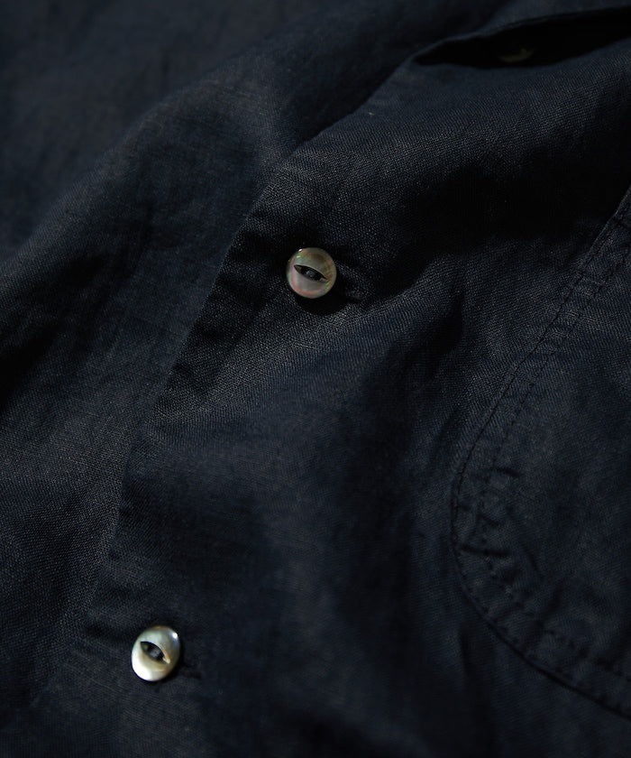 CAHLUMN Belgium Linen Open Collar Shirt 1.1 / 比利時亞麻開領 短襯衫