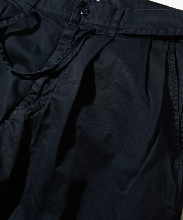 CAHLUMN Extra Long Staple Organic Cotton 2 Tuck Chino Pant / 超長纖維有機棉 2褶錐形寬版斜紋褲