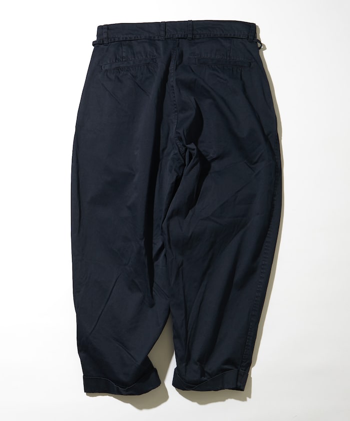 CAHLUMN Extra Long Staple Organic Cotton 2 Tuck Chino Pant / 超長纖維有機棉 2褶錐形寬版斜紋褲