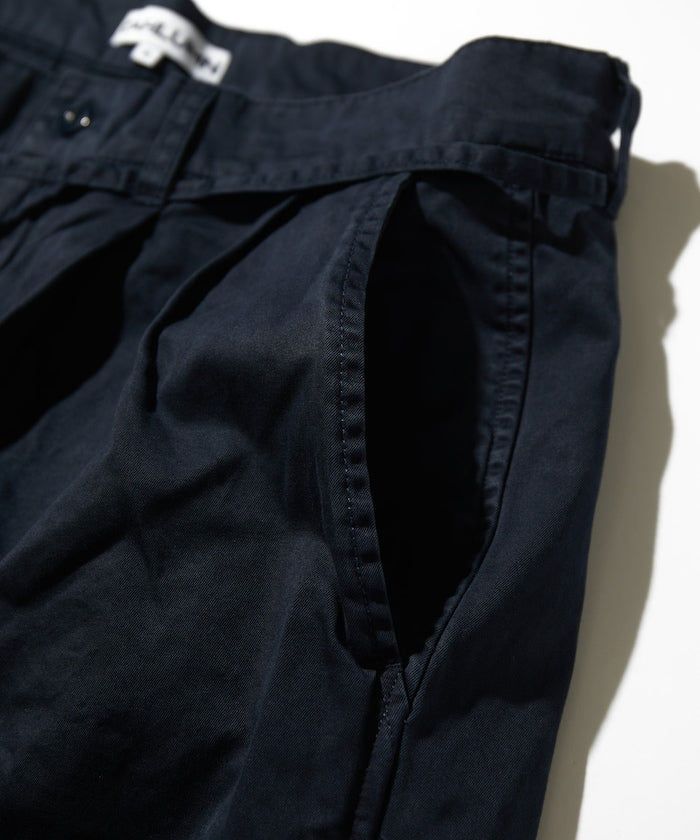 CAHLUMN Extra Long Staple Organic Cotton 2 Tuck Chino Shorts / 有機棉雙褶寬版短褲