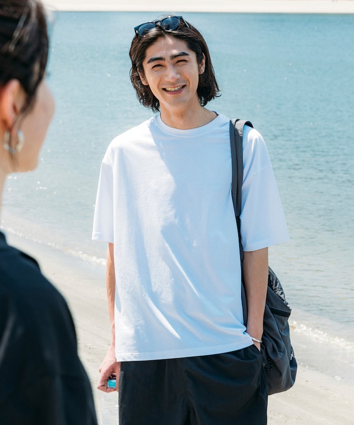 LAWSON ×FREAK'S STORE / 機能涼感 短袖T恤