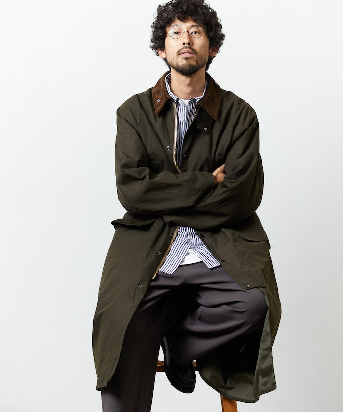 Barbour × FREAK'S STORE / 別注 SNOWDON 長版立領外套
