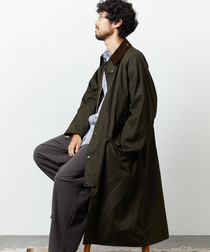 Barbour × FREAK'S STORE / 別注 SNOWDON 長版立領外套