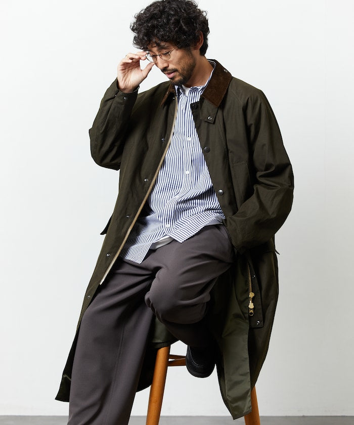 Barbour × FREAK'S STORE / 別注 SNOWDON 長版立領外套