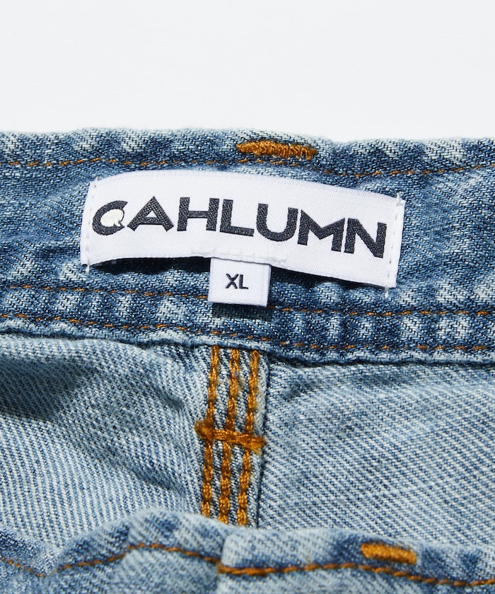 CAHLUMN French Linen Denim Painter Shorts / 亞麻 岡山丹寧 工作短褲