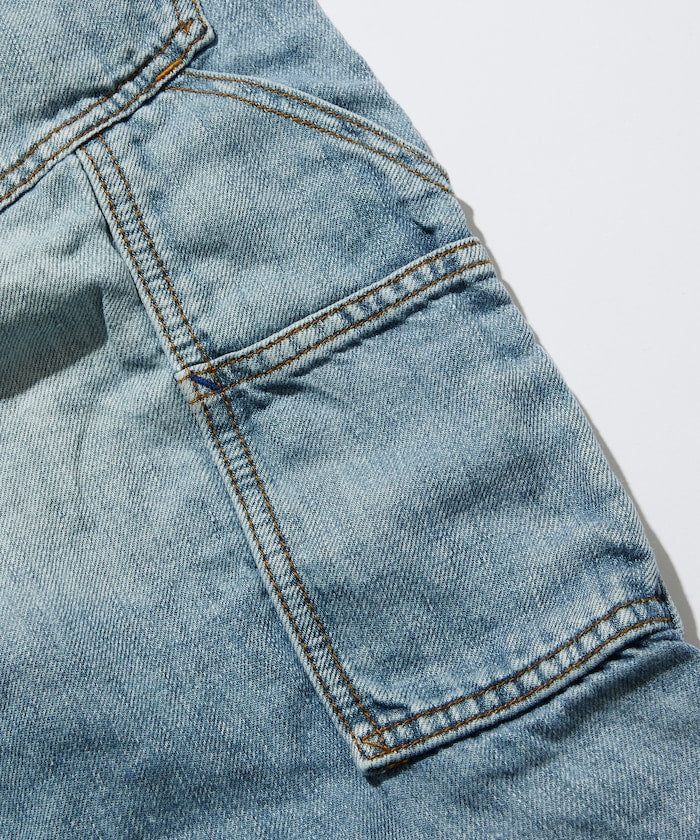 CAHLUMN French Linen Denim Painter Shorts / 亞麻 岡山丹寧 工作短褲