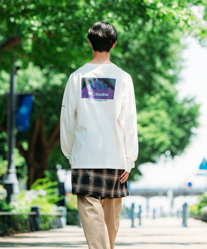 COLUMBIA X FREAK’S STORE / 山景長袖T恤