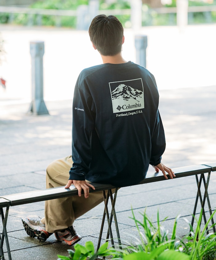 COLUMBIA X FREAK’S STORE / 山景長袖T恤