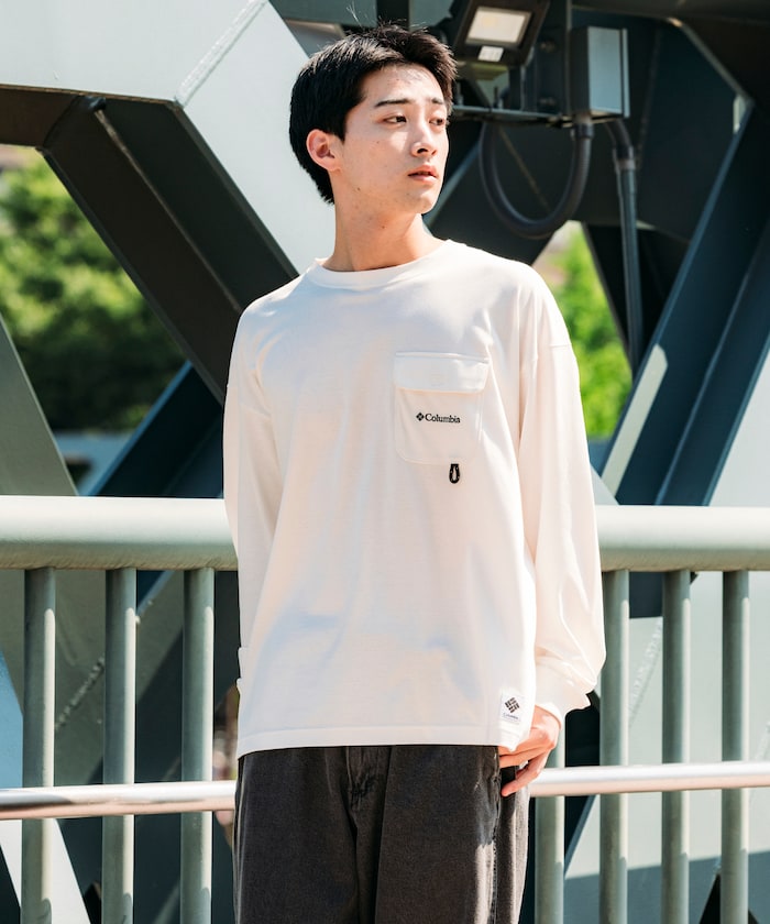 COLUMBIA X FREAK’S STORE / 機能口袋長袖T恤