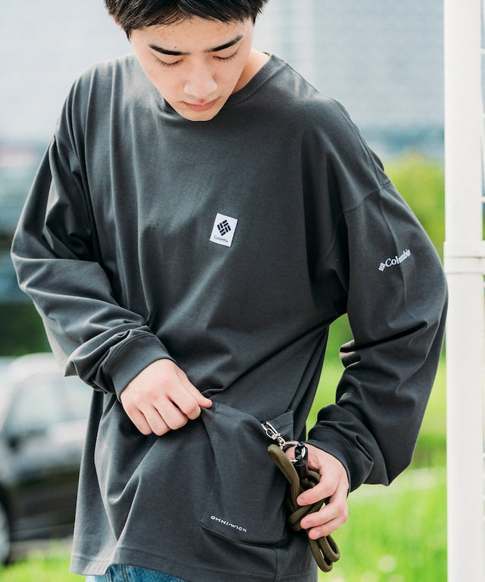 COLUMBIA X FREAK’S STORE / 側口袋 長袖T恤
