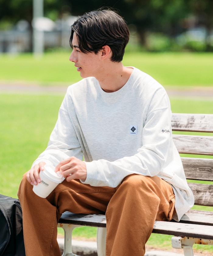 COLUMBIA X FREAK’S STORE / 側口袋 長袖T恤