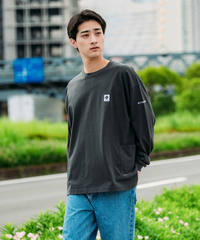 COLUMBIA X FREAK’S STORE / 側口袋 長袖T恤